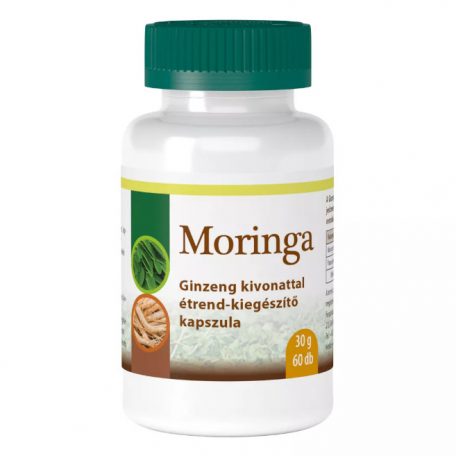 Zöldvér Moringa ginzeng kivonattal étrend-kiegészítő kapszula (60 db)