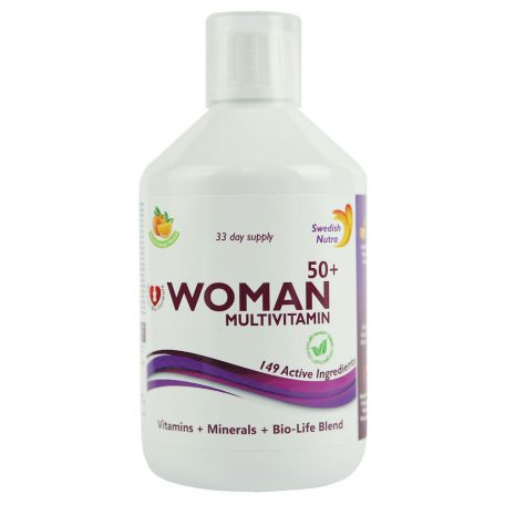 Swedish Nutra Woman 50+ folyékony multivitamin 50 feletti nőknek 500ml