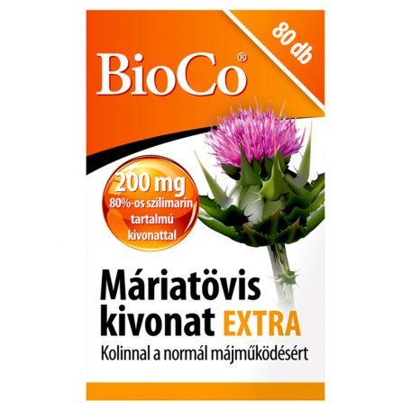 BioCo Máriatövis kivonat Extra étrend-kiegészítő filmtabletta 80 x 1,13 g (90,4 g)