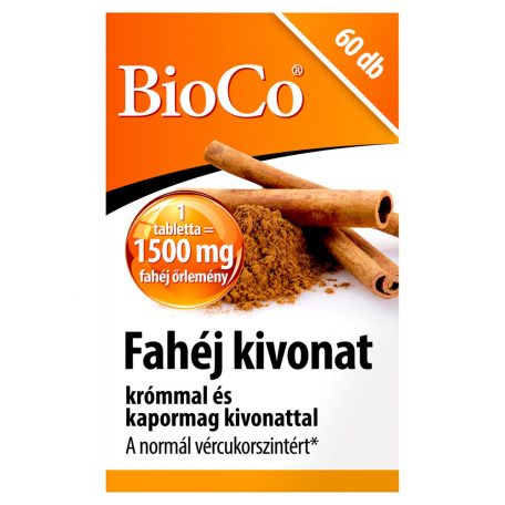 BioCo Fahéj kivonat krómmal és kapormag kivonattal tabletta 60db