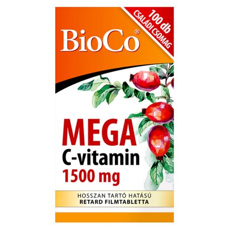 BioCo Mega C-vitamin 1500 mg Retard filmtabletta 100 x 1,89 g (189 g)