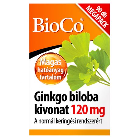 BioCo Ginkgo biloba kivonat 120 mg Megapack tabletta 90 db