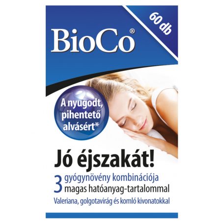 BioCo Jó éjszakát! étrend-kiegészítő tabletta 60 x 0,355 g (21,3 g)