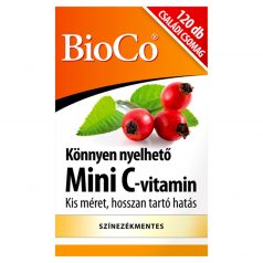   BioCo könnyen nyelhető csipkebogyós mini C-vitamin étrend-kiegészítő tabletta 120 db