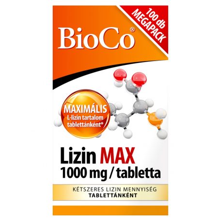 BioCo Lizin Max 1000 mg/tabletta 100 db