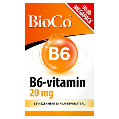 BioCo B6-vitamin 20 mg étrend-kiegészítő filmtabletta 90db