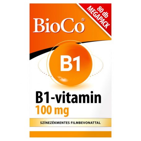 BioCo B1-vitamin 100 mg étrend-kiegészítő filmtabletta 80db