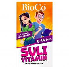   BioCo Suli vitamin citrom ízű étrend-kiegészítő rágótabletta 6-14 éveseknek 90db