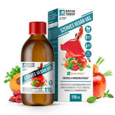   Natur Tanya® SZERVES VEGÁN VAS szirup - Szerves vas, világszabadalommal védett bioaktív Quatrefolic® folát + 9 zöldség, gyümölcs, gyógynövény