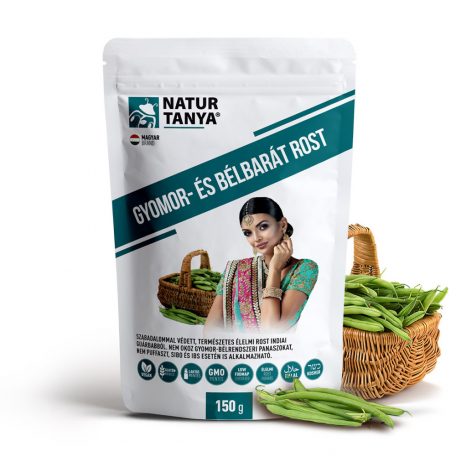 Natur Tanya® Gyomor- és bélbarát rost – Fermentált prebiotikus rost indiai guarbabból. Szabadalommal védett a Monash Egyetem LOW FODMAP tanúsítványával, IBS, SIBO esetén is. 