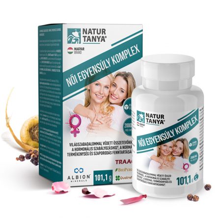 Natur Tanya® Női egyensúly komplex - világszabadalommal védett összetevők a hormonális szabályozáshoz és termékenységhez 101,1 g