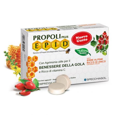 Natur Tanya® S. EPID® propoliszos szopogatós tabletta alpesi növénnyel, cinkkel, C-vitaminnal és édesítőszerekkel