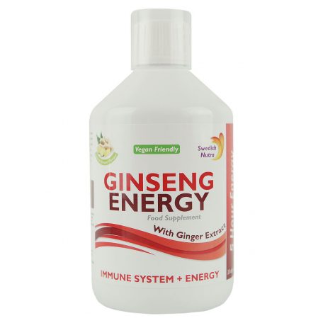 Swedish Nutra GINSENG ENERGY folyékony vitamin komplex 500ml Ginger kivonattal