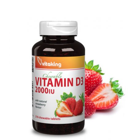 Vitaking D2000 IU vitamin Chewable 210db