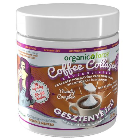 Organic Force Coffee Collagen - KávéKollagén GESZTENYE 318g