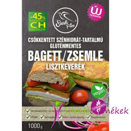 Szafi Free csökkentett szénhidrát-tartalmú gluténmentes bagett / zsemle lisztkeverék 1000g  