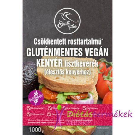 Szafi Free csökkentett rosttartalmú gluténmentes vegán kenyér lisztkeverék (él.) 1000g    