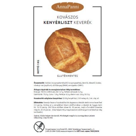 AnnaPanni Kovászos Kenyérliszt keverék 1kg