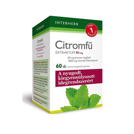 Interherb NAPI1 Citromfű Extraktum 60 db