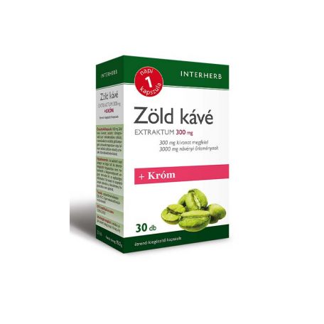 Interherb NAPI1 Zöld kávé Extraktum 300 mg+KRÓM 30 db