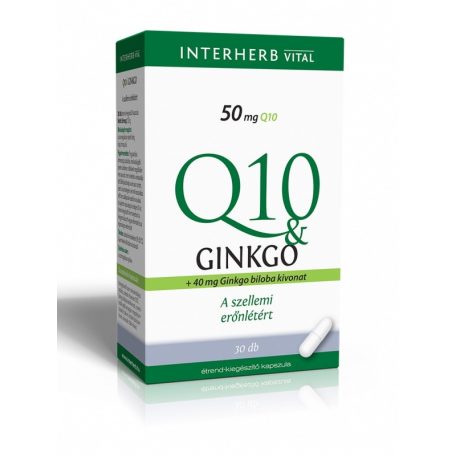 Interherb Q10 & Ginkgo kapszula 30db