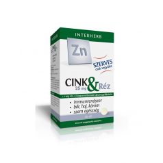   Interherb SZERVES Cink 25 mg & Réz tabletta 60 db                      