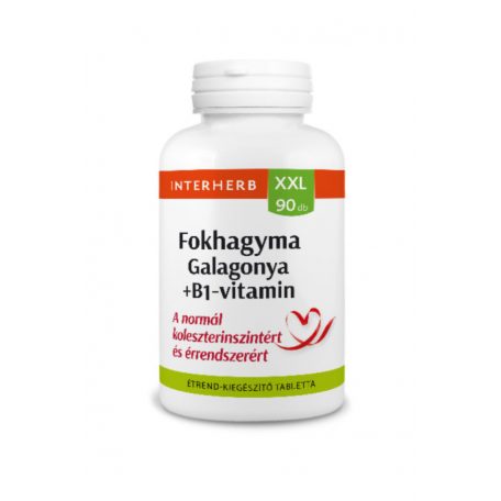 Interherb XXL 90 db FOKHAGYMA & GALAGONYA +B1-vitamin tabletta