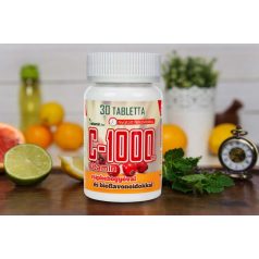   Netamin C-1000 mg vitamin csipkebogyóval és bioflavonoidokkal - 30 tabletta – nyújtott felszívódású