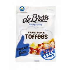   DeBron cukor-és gluténmentes FRUITJUICE TOFFEE gyümölcsös olvadós rágó mix 90 g