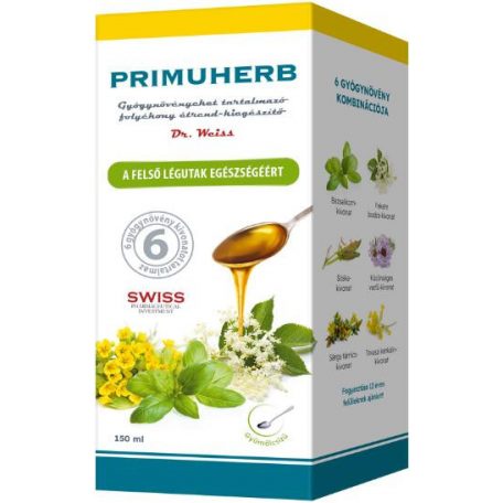 Simply You Primuherb szirup a felső légutak egészségéért 150ml