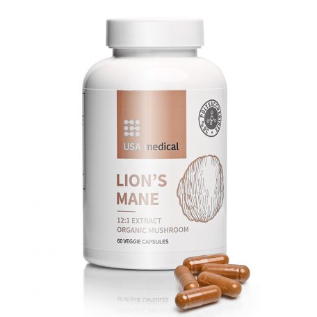 USA medical Süngomba kapszula acerola kivonattal ORGANIC LION’S MANE – 60 db