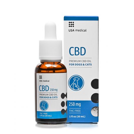 USA medical CBD olaj Kutyáknak és Macskáknak 250 mg CBD / 30 ml