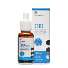   USA medical CBD olaj Kutyáknak és Macskáknak 1000 mg CBD / 30 ml